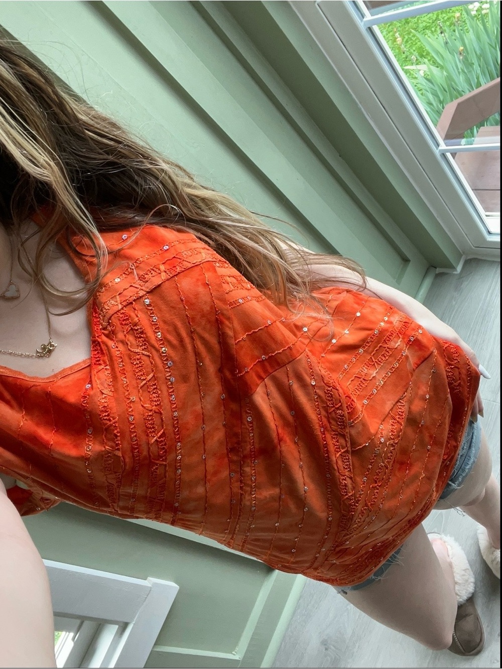 Y2K sequin dressbarn top